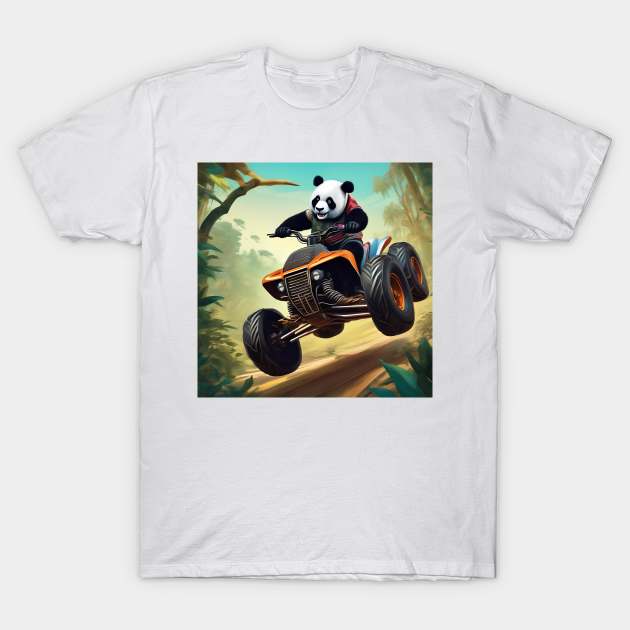 Panda Kart T-Shirt by Cynrad